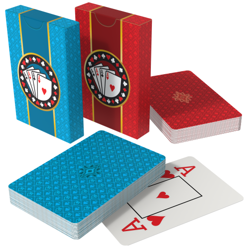Modelo de baralho de cartas de jogo decorativas para imprimir