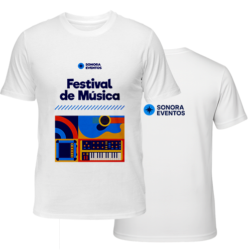 Camiseta Masculina Frente e Costas