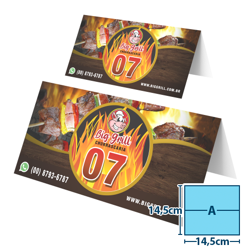 display de mesa | tipo a | 14,4x14,4cm 