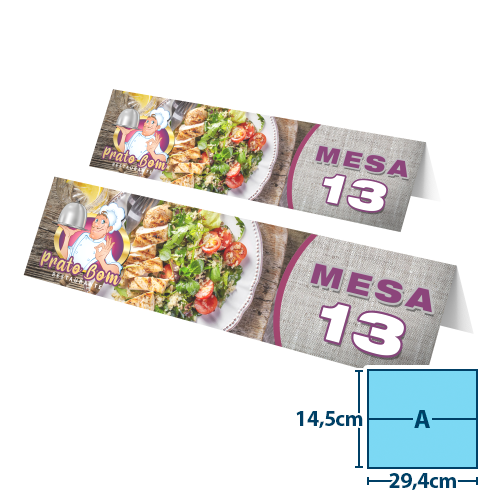 display de mesa | tipo a | 14,4x29,4cm 