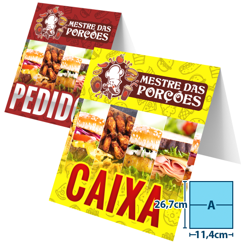 display de mesa | tipo a | 26,7x11,4cm