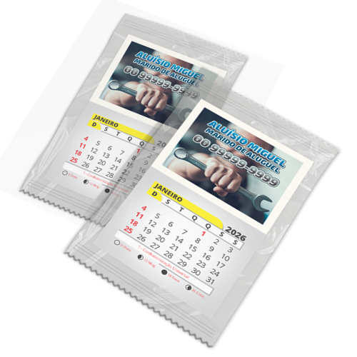 Imã Promocional Embalagem Individual 4x5cm