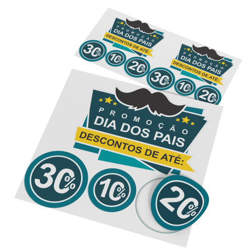 adesivo para vitrine dia dos pais