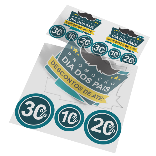 adesivo para vitrine dia dos pais