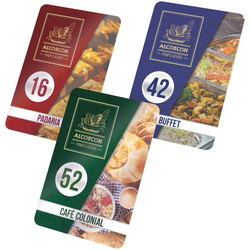 comandas com arte variável 10x15cm