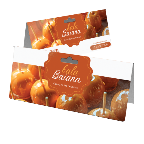 Solapa 18x20cm Couchê 300g UV Total Frente