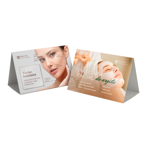 Prisma Horizontal Couchê 300g Laminação Fosca + UV Localizado