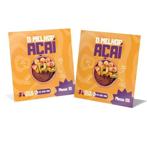 Display de Mesa Tipo L8,5x5,4cm PVC 0,5mm Cristal Frente e Verso